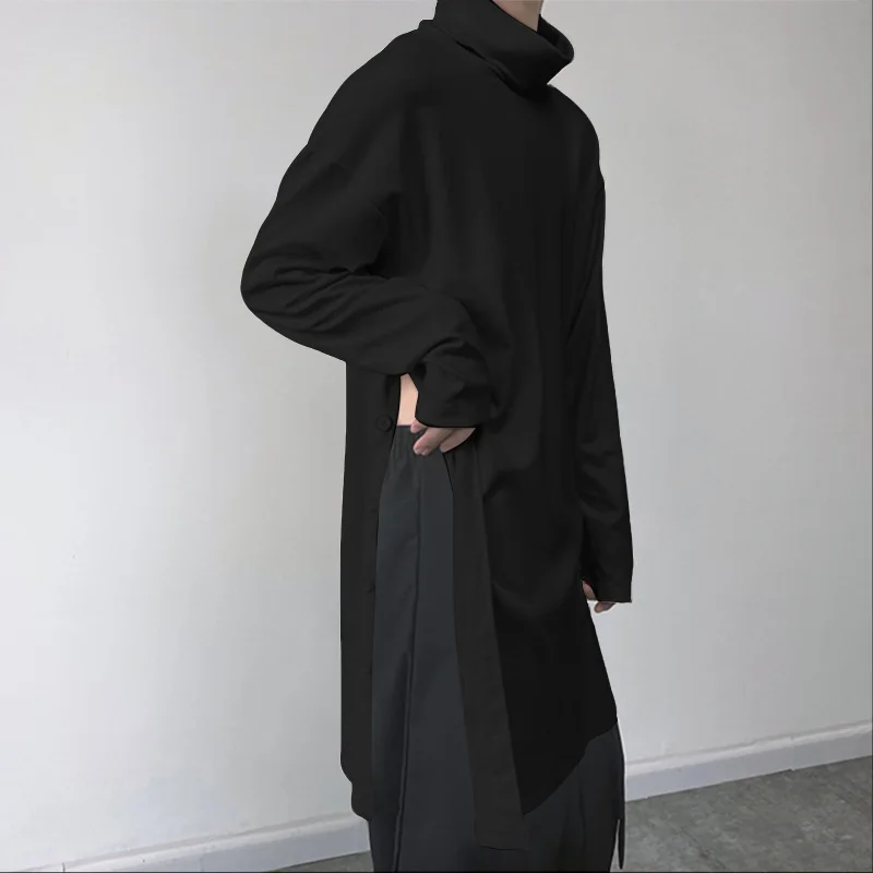 INCERUN Мужская длинная стильная футболка с воротником и длинным рукавом, однотонные мужские футболки, уличная одежда, 2025 г., модная повседневная мужская одежда
INCERUN Мужская длинная стильная футболка с воротником и длинным рукавом, однотонные мужские футболки, уличная одежда, 2025 г., модная повседневная мужская одежда