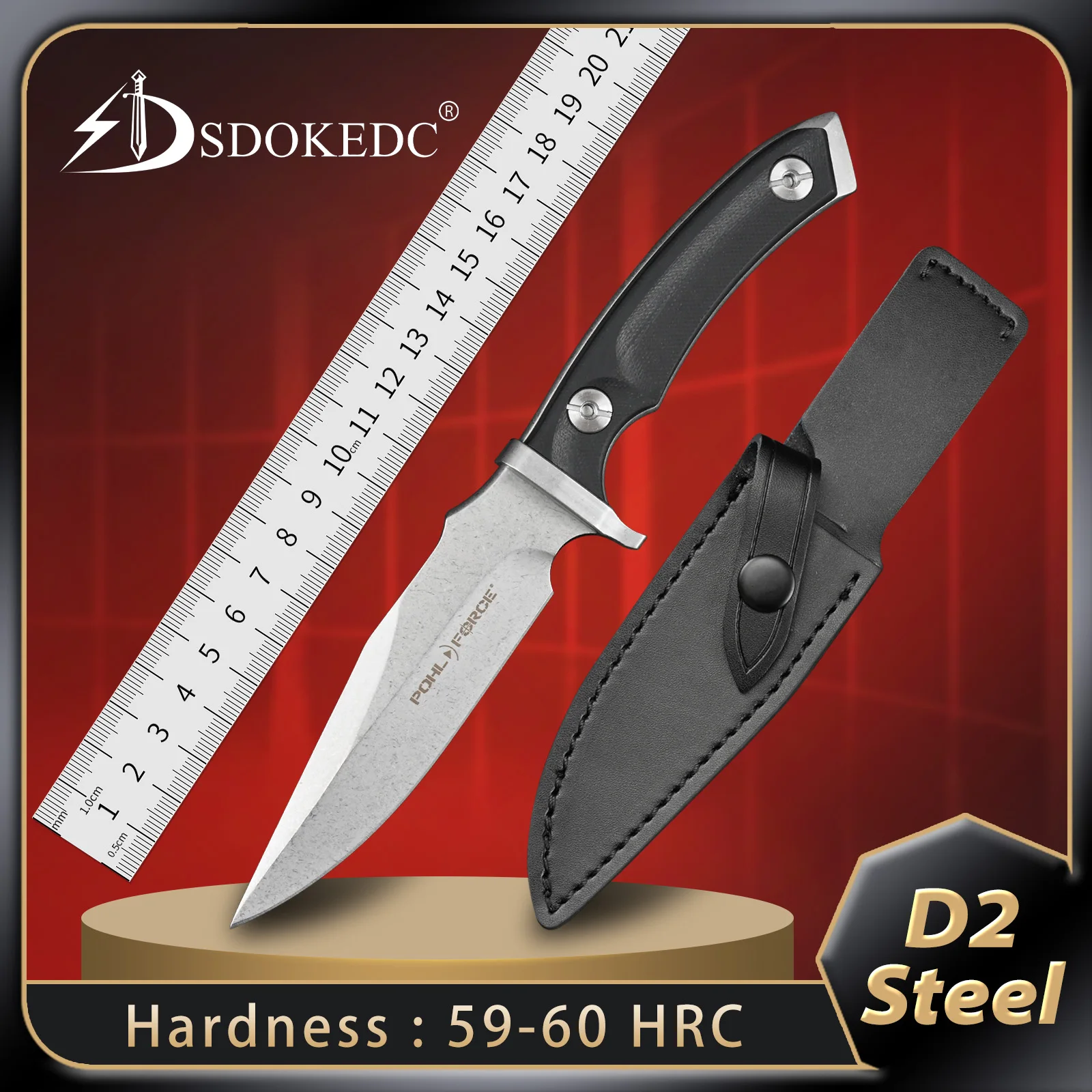 Edc Multifunctional Fixed Blade Knife For Outdoor Camping Ergonomic Design Sharp D2 Steel Blade Hand Tools Survival
Edc Multifunctional Fixed Blade Knife For Outdoor Camping Ergonomic Design Sharp D2 Steel Blade Hand Tools Survival