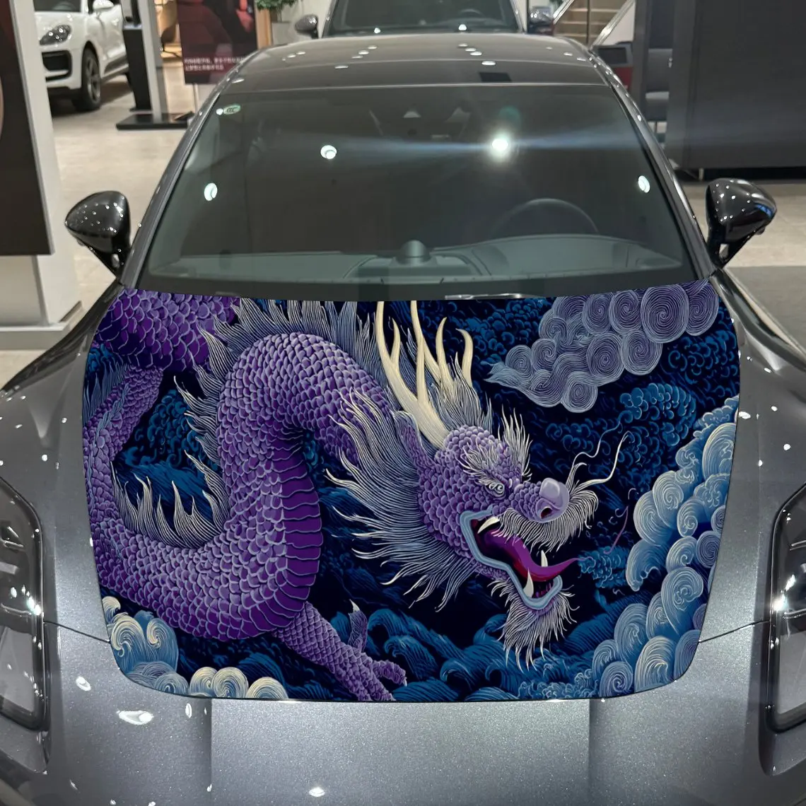 Chinese Purple Dragon Myth Power PVC Car Hood Wraps, Self-Adhesive Waterproof Car Bonnet Decal Sticker, Car Decoration Protectio
Chinese Purple Dragon Myth Power PVC Car Hood Wraps, Self-Adhesive Waterproof Car Bonnet Decal Sticker, Car Decoration Protectio