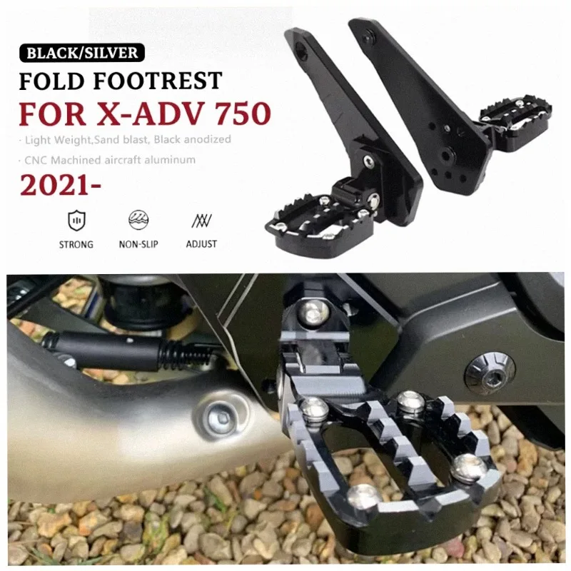 For Honda XADV 750 2021 Folding Rear Passenger Foot Pegs Aluminum Alloy Anti Slip Footrests Rear Pedal Motorcycle Accessories
For Honda XADV 750 2021 Folding Rear Passenger Foot Pegs Aluminum Alloy Anti Slip Footrests Rear Pedal Motorcycle Accessories