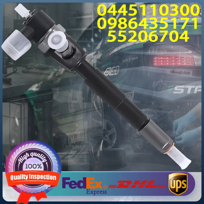 0445110300 0986435171 55206704 95517512 Common Rail Injector For Alfa Romeo Fiat Lancia Opel 1.6 JTD Engine
0445110300 0986435171 55206704 95517512 Common Rail Injector For Alfa Romeo Fiat Lancia Opel 1.6 JTD Engine