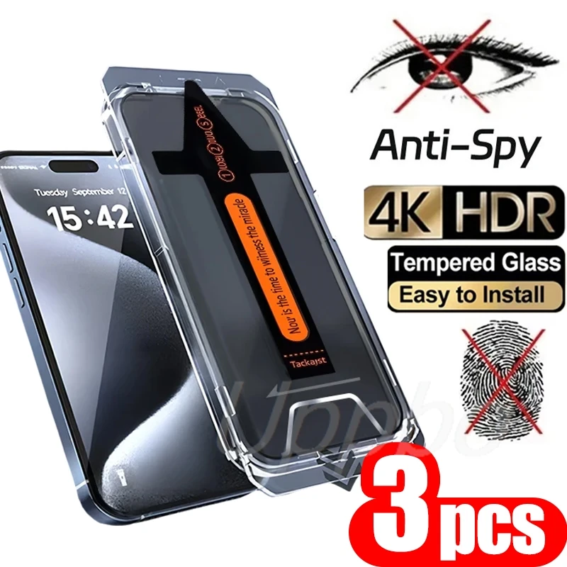 3PCS Privacy Screen Protector For iPhone 17 16 Pro Max 15 11 13 12 14 Plus XS XR Air XS Max Anti Spy Tempered Glass Film
3PCS Privacy Screen Protector For iPhone 17 16 Pro Max 15 11 13 12 14 Plus XS XR Air XS Max Anti Spy Tempered Glass Film