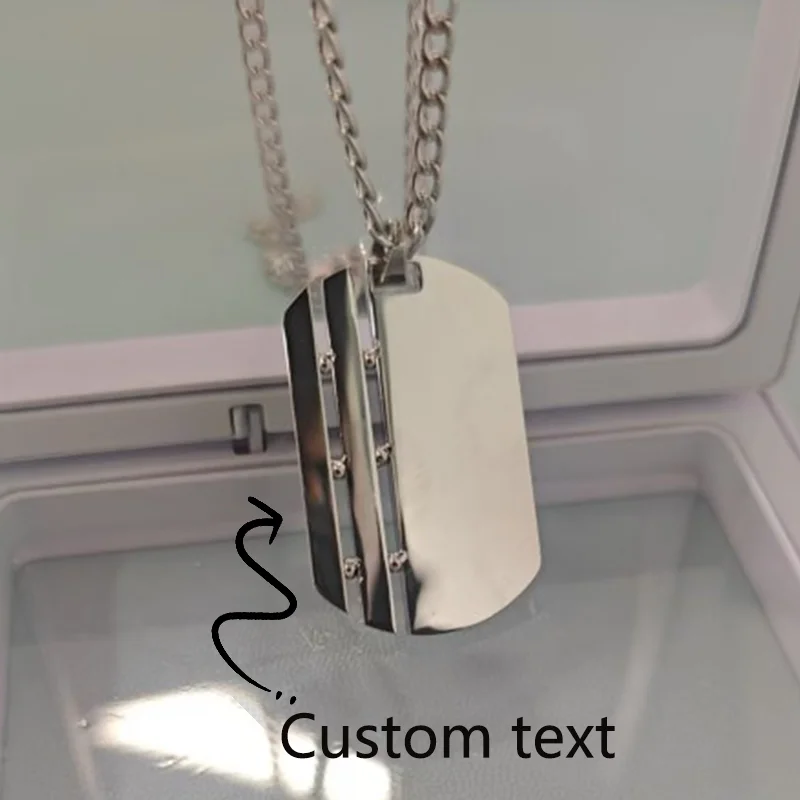 Stainless Steel Custom Name Necklace Engraved Dog Tag Men Necklace ID Personalized Pendant Necklace Custom Gift for Him
Stainless Steel Custom Name Necklace Engraved Dog Tag Men Necklace ID Personalized Pendant Necklace Custom Gift for Him