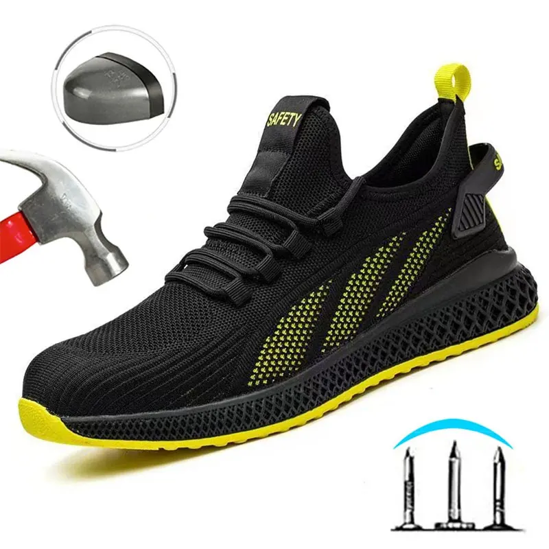 Breathable Men Work Shoes, Summer Safety Shoes Lightweight Protective Sneakers, Steel Toe Work Shoes Men Puncture-Proof Boots
Breathable Men Work Shoes, Summer Safety Shoes Lightweight Protective Sneakers, Steel Toe Work Shoes Men Puncture-Proof Boots