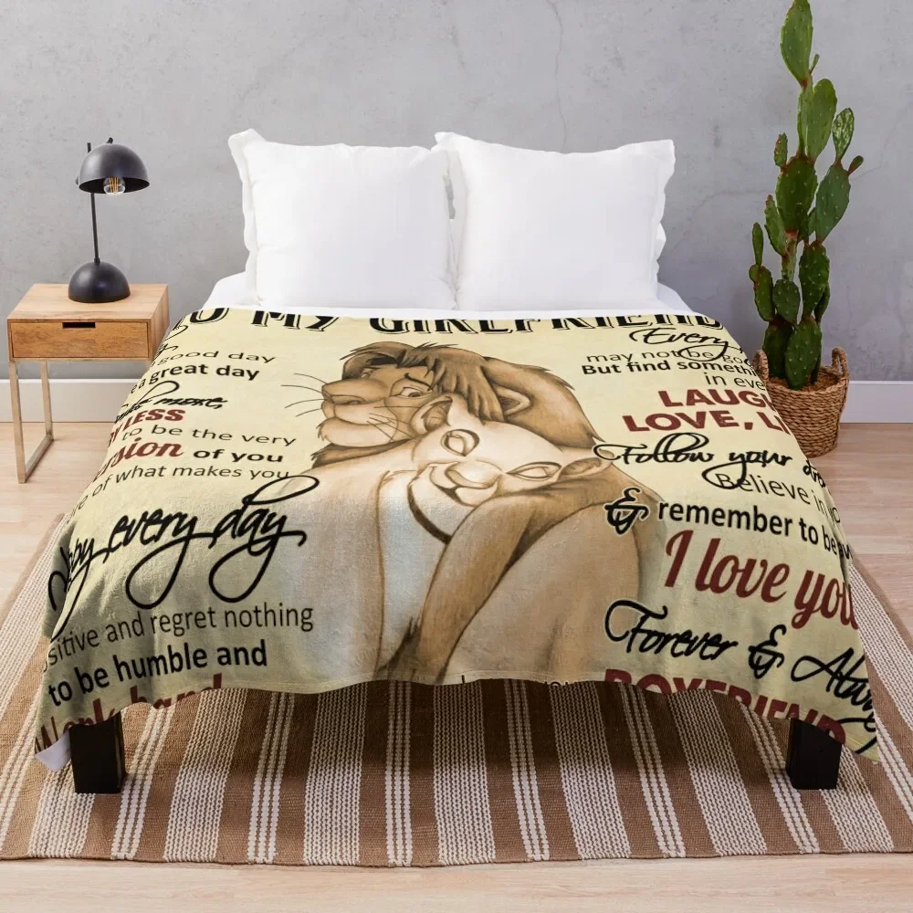 Simba and Nala To My Girlfriend I Love You Forever and Always, Valentines Gift For Her Throw Blanket decorative anime Blankets
Simba and Nala To My Girlfriend I Love You Forever and Always, Valentines Gift For Her Throw Blanket decorative anime Blankets