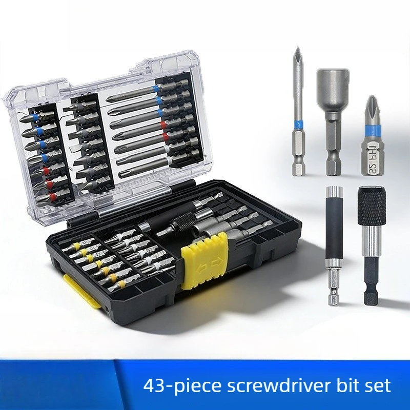Cross-border hot-selling 43-piece screwdriver batch set multi-functional strong magnetic sleeve high hardness maintenance tool
Cross-border hot-selling 43-piece screwdriver batch set multi-functional strong magnetic sleeve high hardness maintenance tool