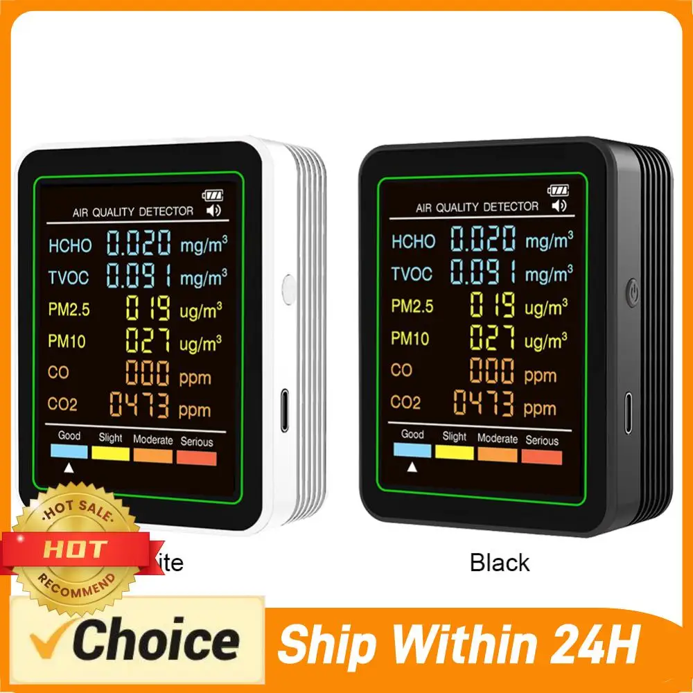 Многофункциональный тестер качества воздуха 6-в-1: портативный детектор формальдегида (HCHO), температуры и влажности для офиса, школы и отеля
Многофункциональный тестер качества воздуха 6-в-1: портативный детектор формальдегида (HCHO), температуры и влажности для офиса, школы и отеля