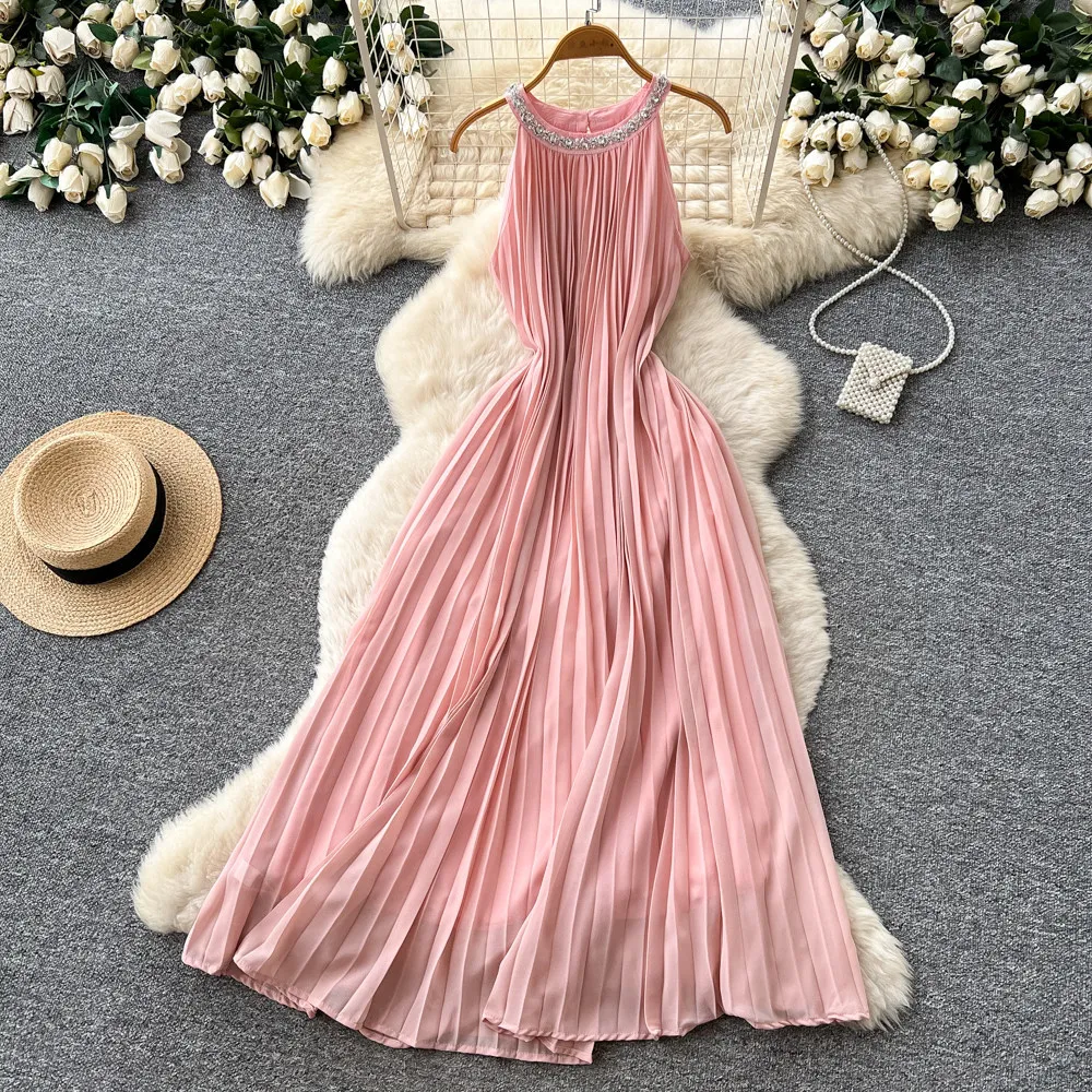 Long Dress Women Dresses Sexy Vestidos Y2k Streetwear Round Neck Sleeveless Pleated Elegant Splice Party Night Work 2026
Long Dress Women Dresses Sexy Vestidos Y2k Streetwear Round Neck Sleeveless Pleated Elegant Splice Party Night Work 2026