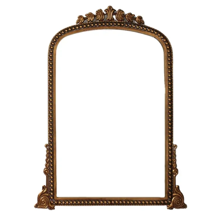Living Room Arched Decorative Mirrors Luxury Antique Gold Wall Mirror Ornate Arch Mirror
Living Room Arched Decorative Mirrors Luxury Antique Gold Wall Mirror Ornate Arch Mirror