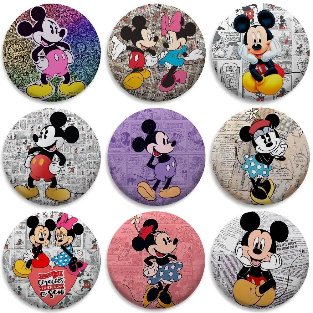 Mickey Mouse Lover Cute Badges Round Exquisite Badge Brooches Creative Pins For Clothes Hat Backpack Gift Accessories 
Mickey Mouse Lover Cute Badges Round Exquisite Badge Brooches Creative Pins For Clothes Hat Backpack Gift Accessories