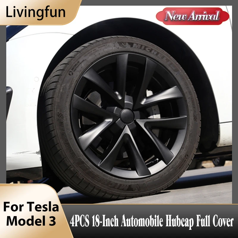 Livingfun 4PCS for Tesla Model 3 Hub Cap Performance Replacement Wheel Cover 18 Inch Hubcap Full Cover Model 3 2023 Accessories
Livingfun 4PCS for Tesla Model 3 Hub Cap Performance Replacement Wheel Cover 18 Inch Hubcap Full Cover Model 3 2023 Accessories