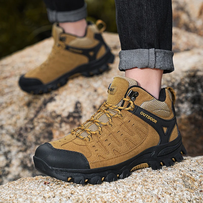 Winter Outdoor Suede Men Climbing Shoes Tactical Combat Boots Men Hunting Trekking Camping Mountaineering Work Boot Size 39-47
Winter Outdoor Suede Men Climbing Shoes Tactical Combat Boots Men Hunting Trekking Camping Mountaineering Work Boot Size 39-47