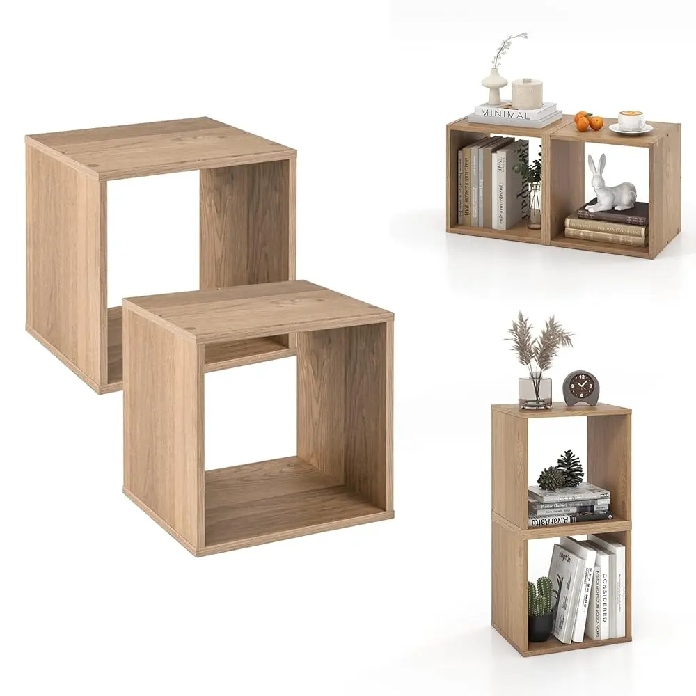 2 Cube Bookshelf Organizer, 2-Tier Stackable Cube Storage Organizer, Small Wooden Open Book Shelf With Anti-Toppling Device,
2 Cube Bookshelf Organizer, 2-Tier Stackable Cube Storage Organizer, Small Wooden Open Book Shelf With Anti-Toppling Device,