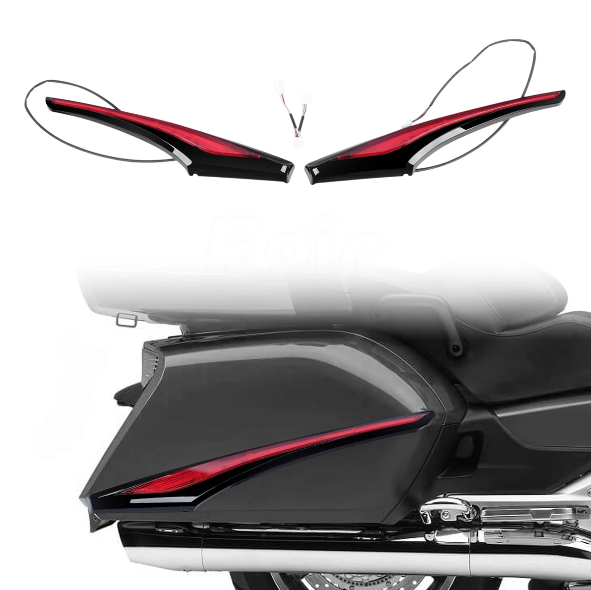Gloss Black Saddlebag Accent Swoops w/ LED Lights Fit for Honda Gold Wing GL1800 GW 2012-2017 F6B 2013-2017 Side Decorative Trim
Gloss Black Saddlebag Accent Swoops w/ LED Lights Fit for Honda Gold Wing GL1800 GW 2012-2017 F6B 2013-2017 Side Decorative Trim
