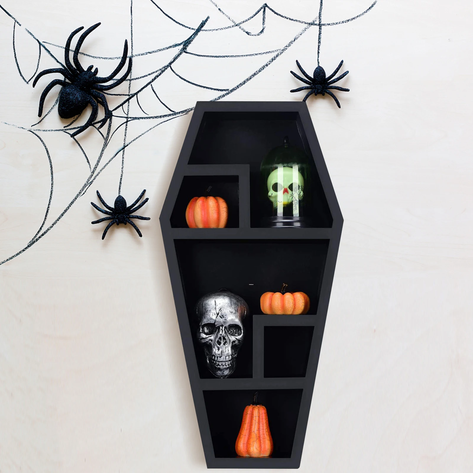 Coffin Storage Box Black Plastic Lightweight Gothic Rack Horror Decor Organizer Halloween Storage Shelf Makeup Brush
Coffin Storage Box Black Plastic Lightweight Gothic Rack Horror Decor Organizer Halloween Storage Shelf Makeup Brush