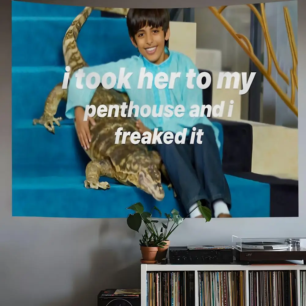 The Boy Holding a Crocodile Tapestry House Bedroom Living Bar Garden Microfiber Decoration Background Art Custom Banner
The Boy Holding a Crocodile Tapestry House Bedroom Living Bar Garden Microfiber Decoration Background Art Custom Banner