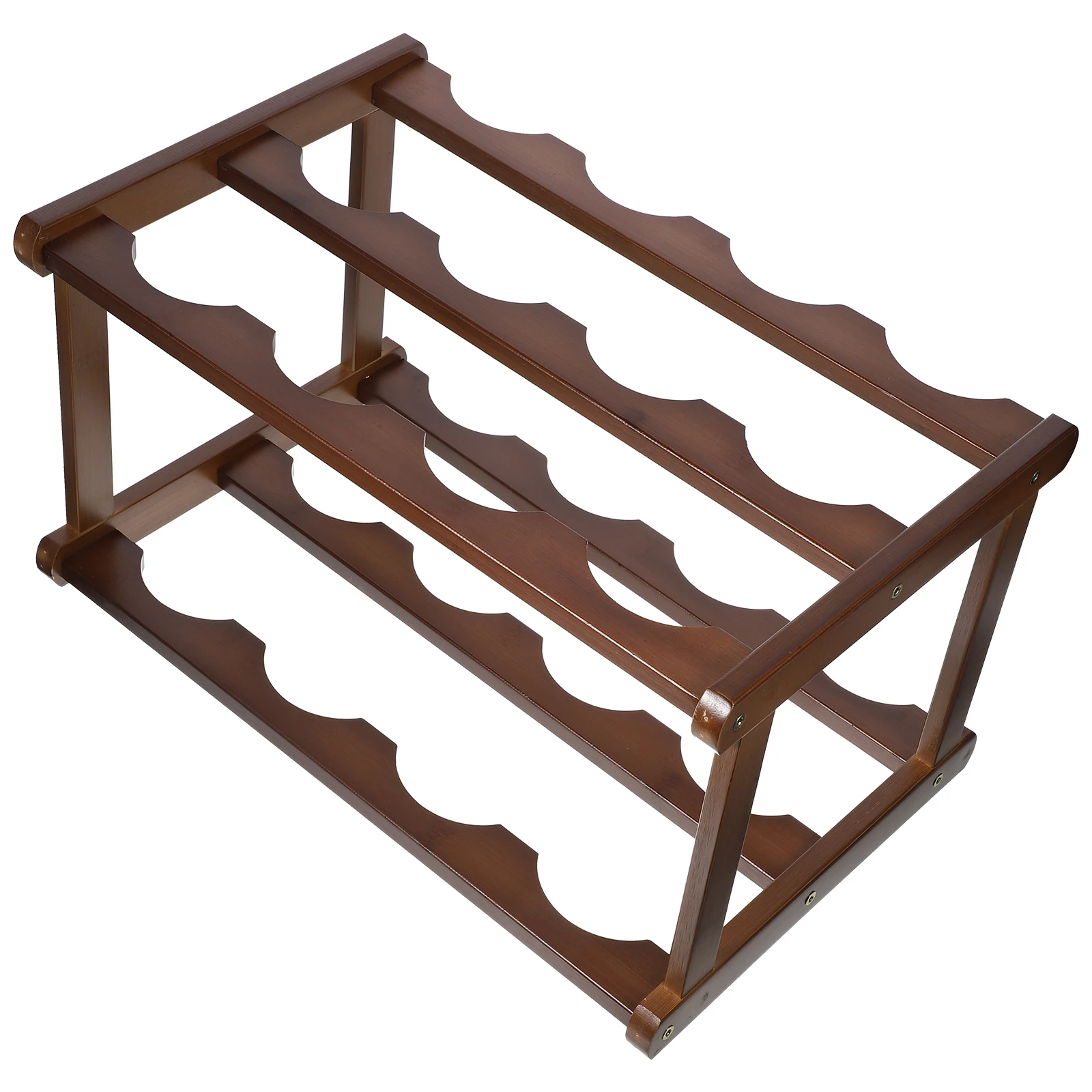 Bamboo Rack 2 Layers 6 Bottles Space Saving Sturdy Structure Modern Bottle Holder Stable Design Shelf Small Desktop
Bamboo Rack 2 Layers 6 Bottles Space Saving Sturdy Structure Modern Bottle Holder Stable Design Shelf Small Desktop