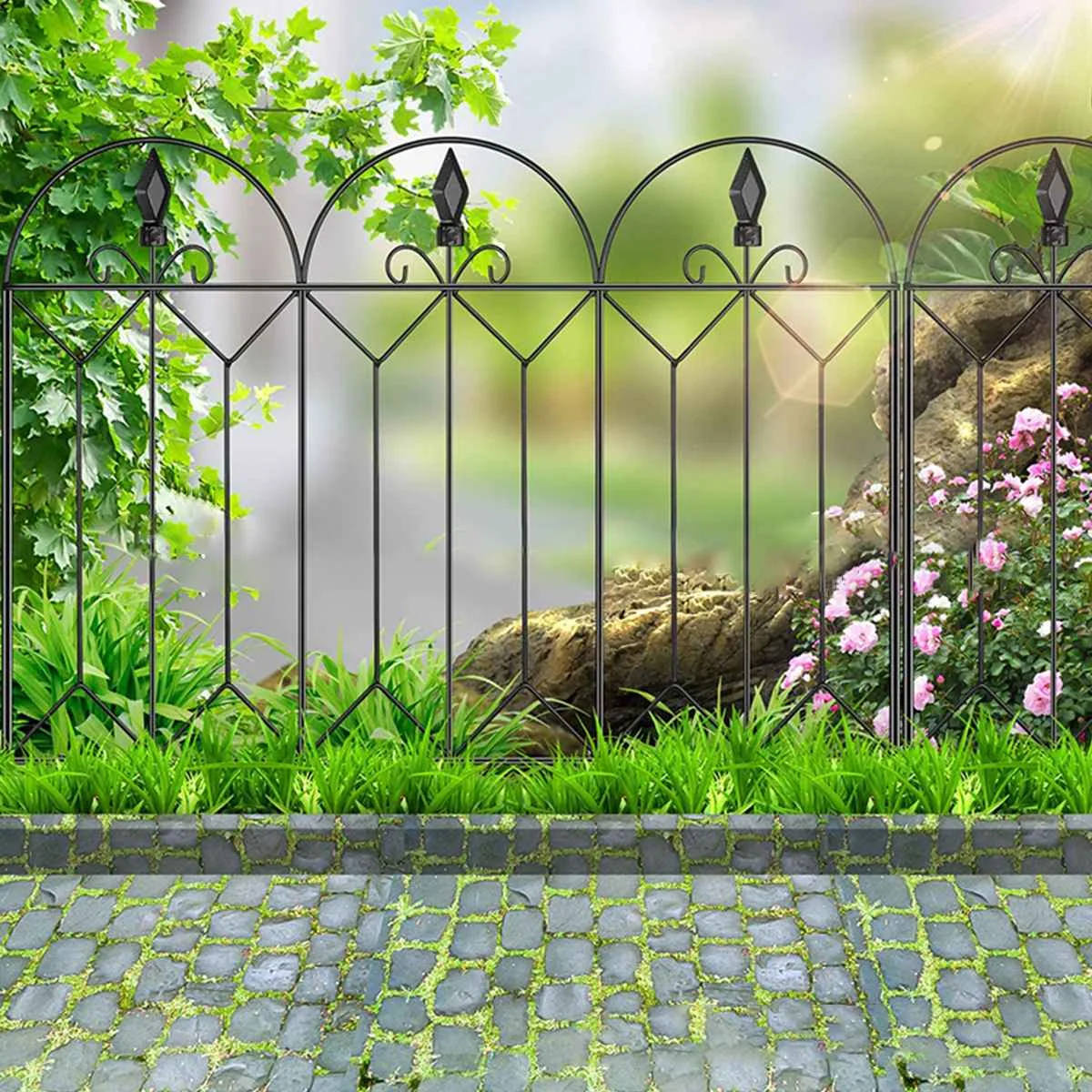 5Pcs Garden Border Fence Decorative Edging Plant Bordering Lawn Macrame Iron Fence Pet Barrier For Yard Outdoor Garden Decor
5Pcs Garden Border Fence Decorative Edging Plant Bordering Lawn Macrame Iron Fence Pet Barrier For Yard Outdoor Garden Decor