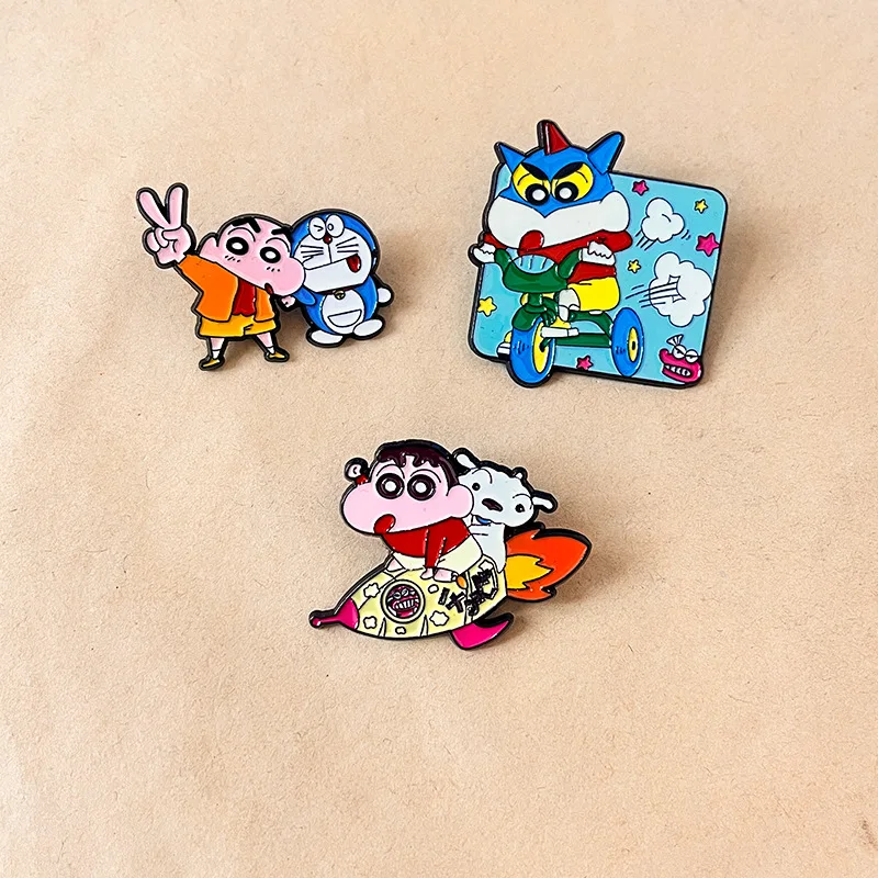 Crayon Shinchan Doraemon Brooch Set Japanese Anime Alloy Enamel Pin Cute Student Gift for Kids School Bag Accessories
Crayon Shinchan Doraemon Brooch Set Japanese Anime Alloy Enamel Pin Cute Student Gift for Kids School Bag Accessories