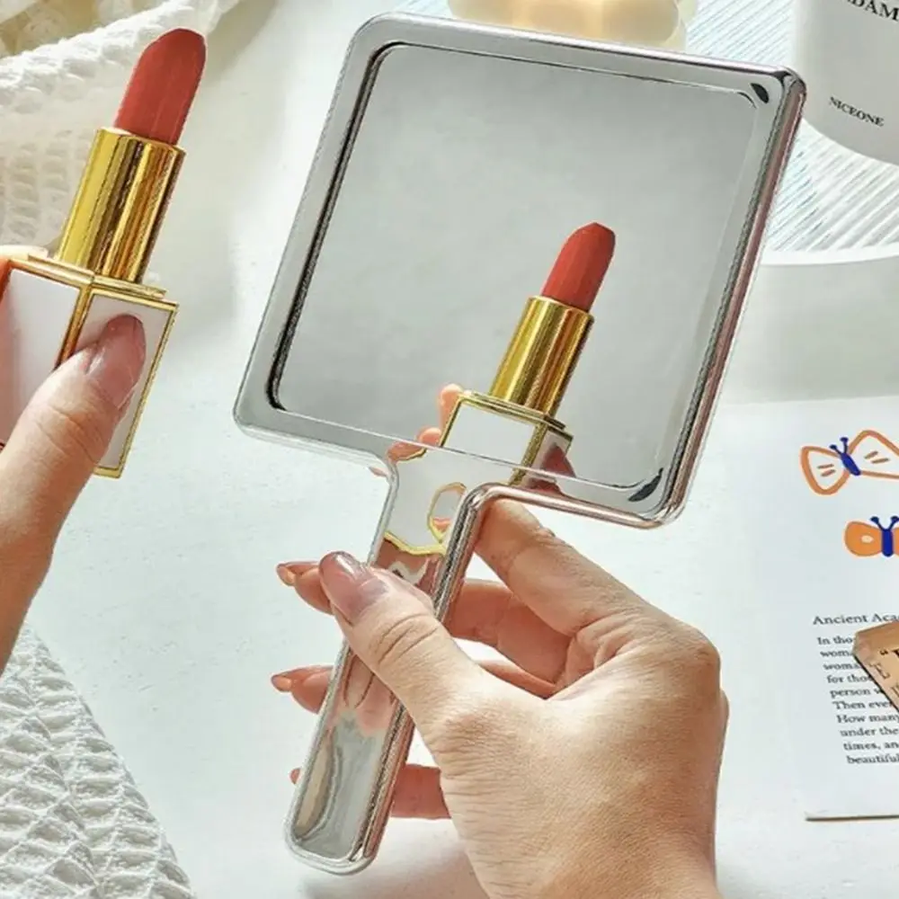 Portable High Definition Handheld Mirror Liquid Shape Silver Makeup Mirror Square Ins Vanity Mirror Household
Portable High Definition Handheld Mirror Liquid Shape Silver Makeup Mirror Square Ins Vanity Mirror Household