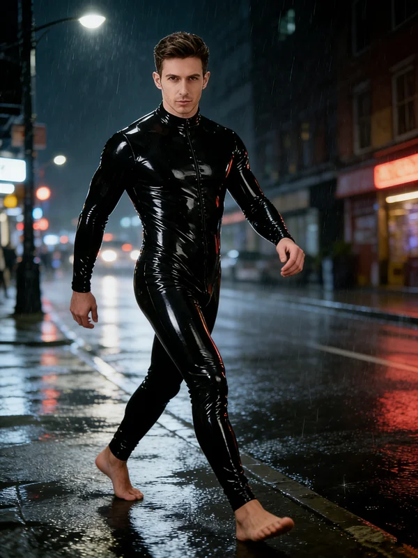 Черный латексный комбинезон – костюм для косплея с молнией спереди на все тело для Хэллоуина и клубных вечеринок
Черный латексный комбинезон – костюм для косплея с молнией спереди на все тело для Хэллоуина и клубных вечеринок