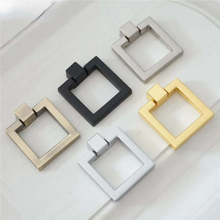 Drop Ring Cabinet Pulls Handle Zinc Alloy Square Shape Furniture Handle Hardware Cupboard Door Knobs Gold Black Drawer Pull
Drop Ring Cabinet Pulls Handle Zinc Alloy Square Shape Furniture Handle Hardware Cupboard Door Knobs Gold Black Drawer Pull