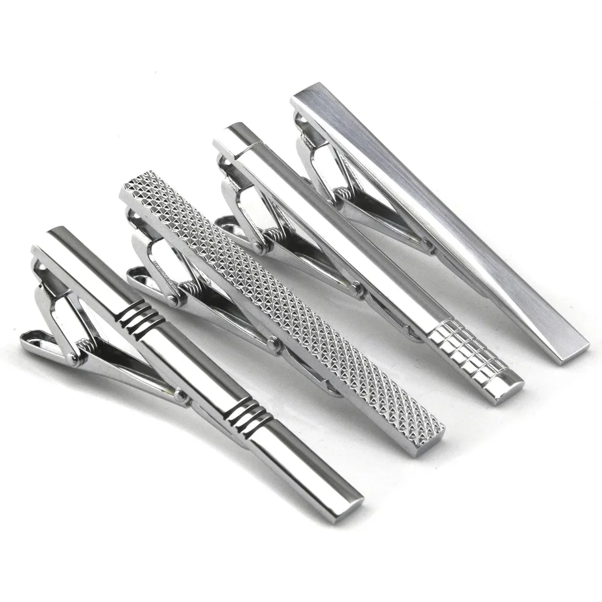 4 Pcs Silver Metal Necktie Clasps Practical Tie Clips Tie Tacks Classic Metallic Stylish Accessories Versatile Match for Different Ties and Outfits Great for Business Occasions Formal Events Daily Dressing Party Wear and Exquisite Father's Day Gifts
4 Pcs Silver Metal Necktie Clasps Practical Tie Clips Tie Tacks Classic Metallic Stylish Accessories Versatile Match for Different Ties and Outfits Great for Business Occasions Formal Events Daily Dressing Party Wear and Exquisite Father's Day Gifts