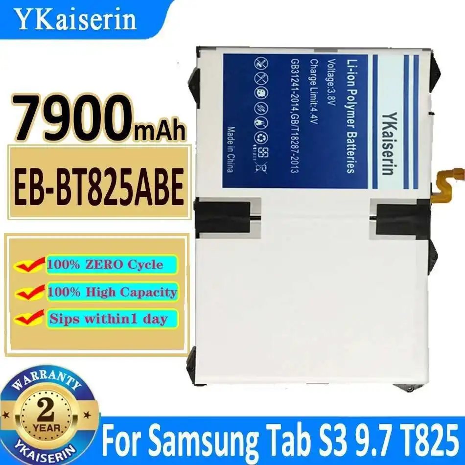 Надежная мощность 7900 мАч, долговечная работа EB-BT825ABE для Samsung Galaxy Tab S3 9,7 SM-T825C T820 T825, аккумулятор для планшета
Надежная мощность 7900 мАч, долговечная работа EB-BT825ABE для Samsung Galaxy Tab S3 9,7 SM-T825C T820 T825, аккумулятор для планшета