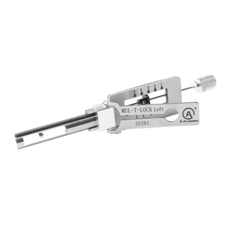 MUL-T-LOCK Left Lock Residential Locksmith Tools 2-in-1 Lock Pick SS381 Opener&Decoder Tools Locksmith Supplies
MUL-T-LOCK Left Lock Residential Locksmith Tools 2-in-1 Lock Pick SS381 Opener&Decoder Tools Locksmith Supplies