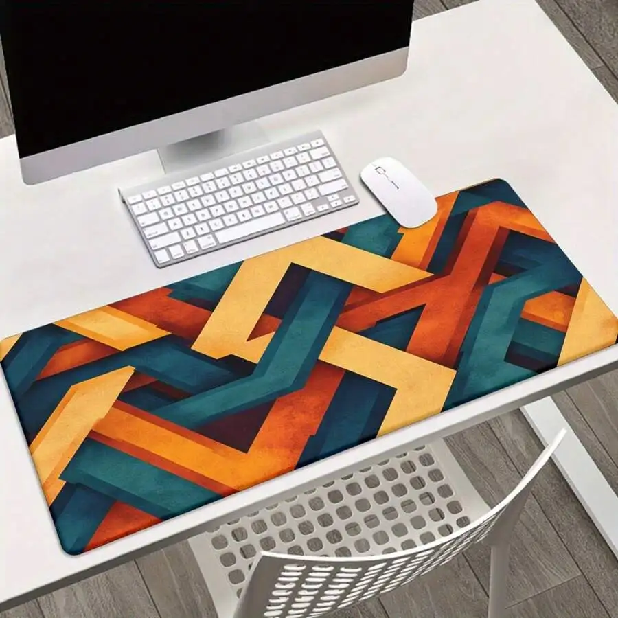 Geometric Orange And Blue Large Gaming Mouse Pad Non-Slip Rubber Base Desk Mat For PC Laptop Office
Geometric Orange And Blue Large Gaming Mouse Pad Non-Slip Rubber Base Desk Mat For PC Laptop Office
