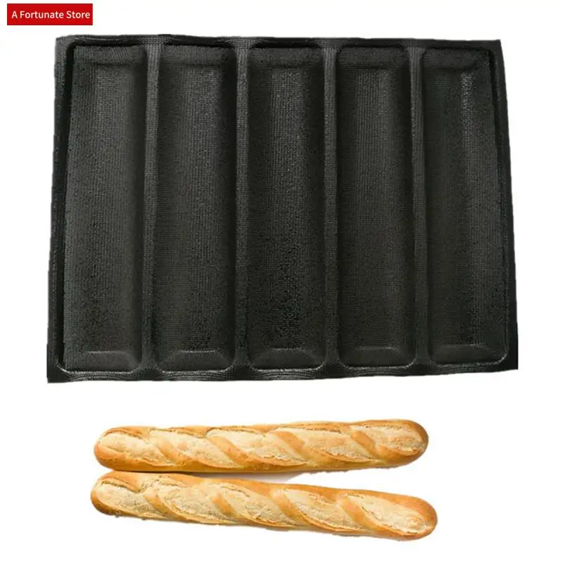 4Pcs Silicone Perforated Baking Forms Sandwich Mold French Baguette Bread Pan Food Mat 5 Loaf Non-Stick Baking Liners-A78G
4Pcs Silicone Perforated Baking Forms Sandwich Mold French Baguette Bread Pan Food Mat 5 Loaf Non-Stick Baking Liners-A78G