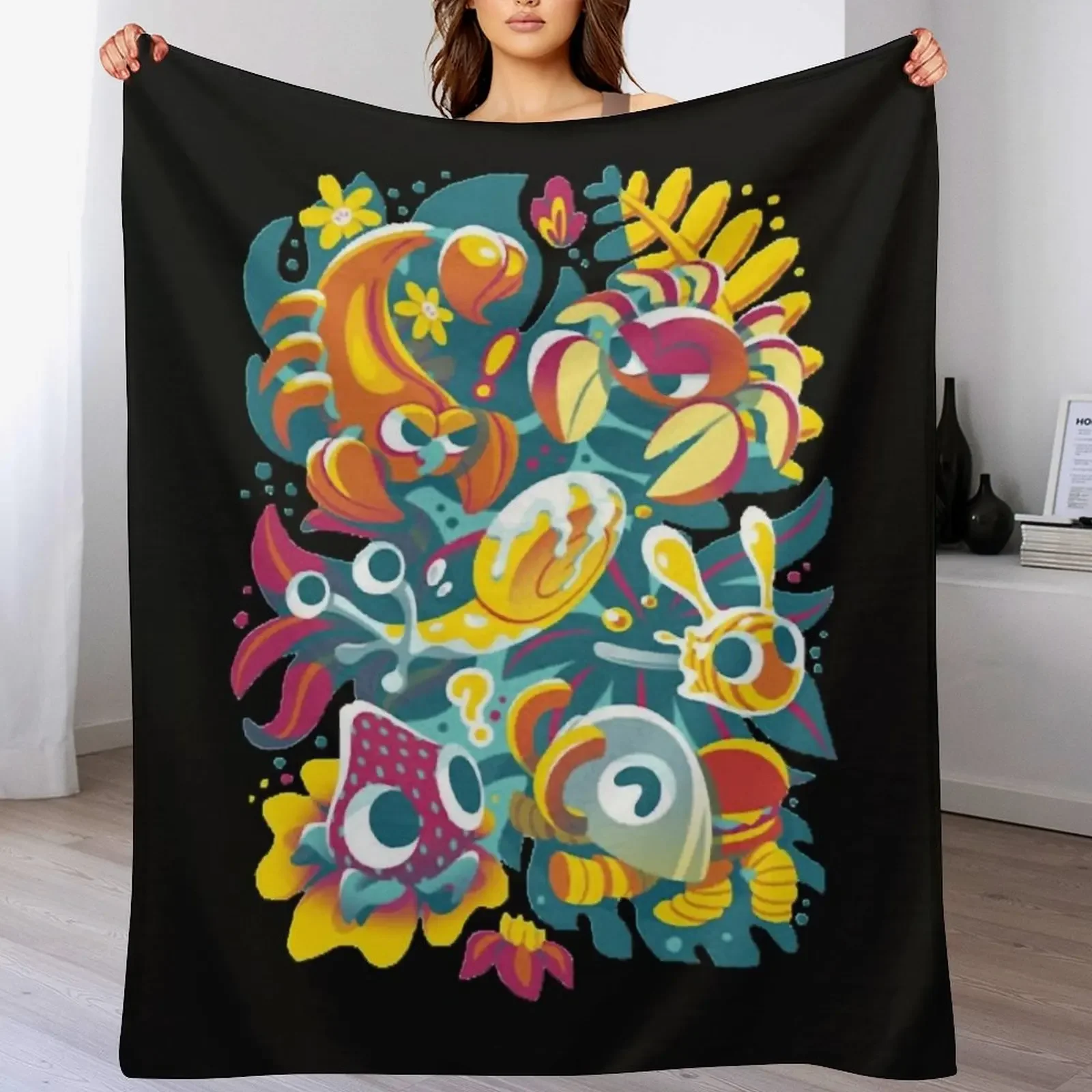 Bugsnax Throw Blanket Wrinkle Resistant Lightweight Blanket
Bugsnax Throw Blanket Wrinkle Resistant Lightweight Blanket