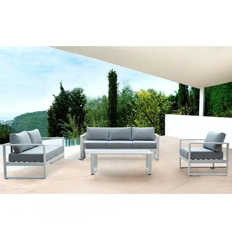 -Modern European Outdoor Aluminium Furniture Set Sectional Lounge Chairs Leisure Courtyard Garden Sofa
-Modern European Outdoor Aluminium Furniture Set Sectional Lounge Chairs Leisure Courtyard Garden Sofa