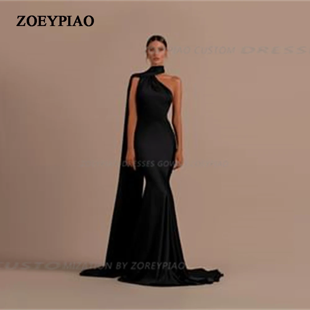 Modern Black Mermaid Satin Long Prom Dresses Women Sleeveless Floor Length Vintage Formal Occasion Party Prom Gowns Dress
Modern Black Mermaid Satin Long Prom Dresses Women Sleeveless Floor Length Vintage Formal Occasion Party Prom Gowns Dress