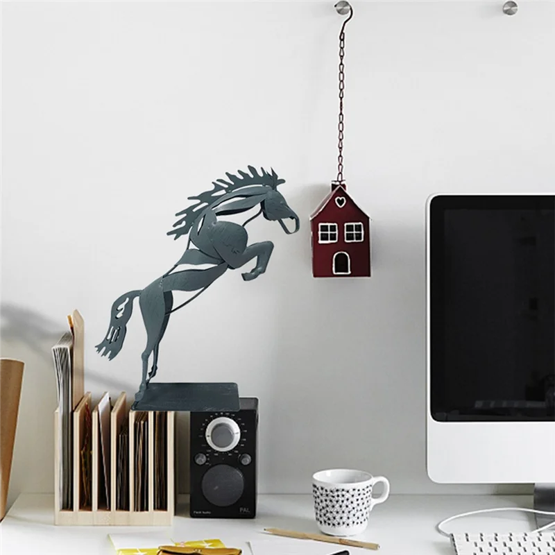 ABWR-Horse Sculpture Ornaments Handmade Life-Like Horse Standing Statue Desk Decorations Easy Install
ABWR-Horse Sculpture Ornaments Handmade Life-Like Horse Standing Statue Desk Decorations Easy Install