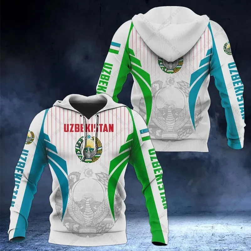 Custom Name Uzbekistan Emblem Unisex Hoodies Loose Fashion Sweatshirts Autumn and Winter Casual Clothing Oversized Streetwear
Custom Name Uzbekistan Emblem Unisex Hoodies Loose Fashion Sweatshirts Autumn and Winter Casual Clothing Oversized Streetwear