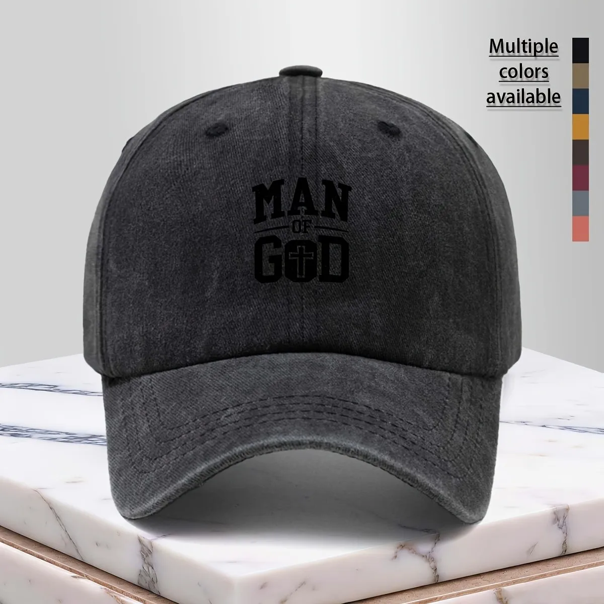 Man of God Baseball Cap Christian Faith Washed Cotton Adjustable Hip-Hop Snapback Hat
Man of God Baseball Cap Christian Faith Washed Cotton Adjustable Hip-Hop Snapback Hat