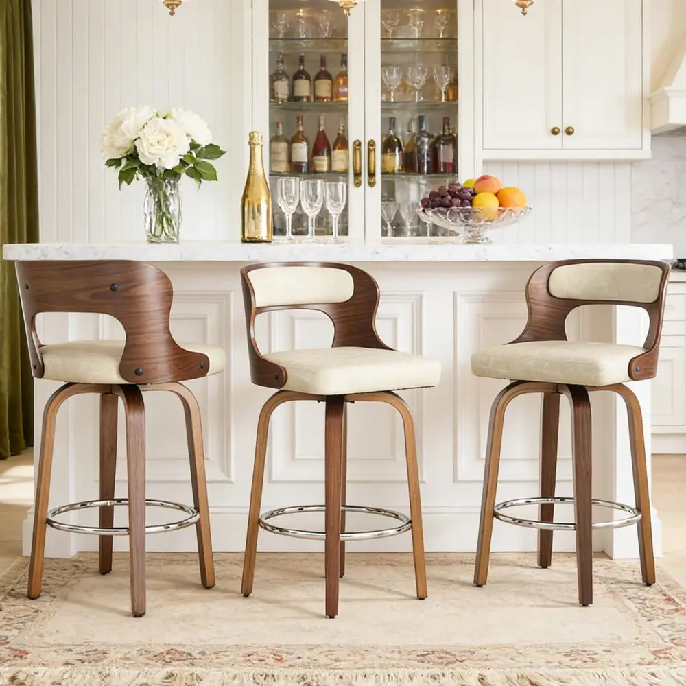 Farmhouse Walnut Dining Chairs Set of 4, Windsor Wooden Dining Room Chairs with Spindle Bow Back, Modern Cottage Armless Side K
Farmhouse Walnut Dining Chairs Set of 4, Windsor Wooden Dining Room Chairs with Spindle Bow Back, Modern Cottage Armless Side K