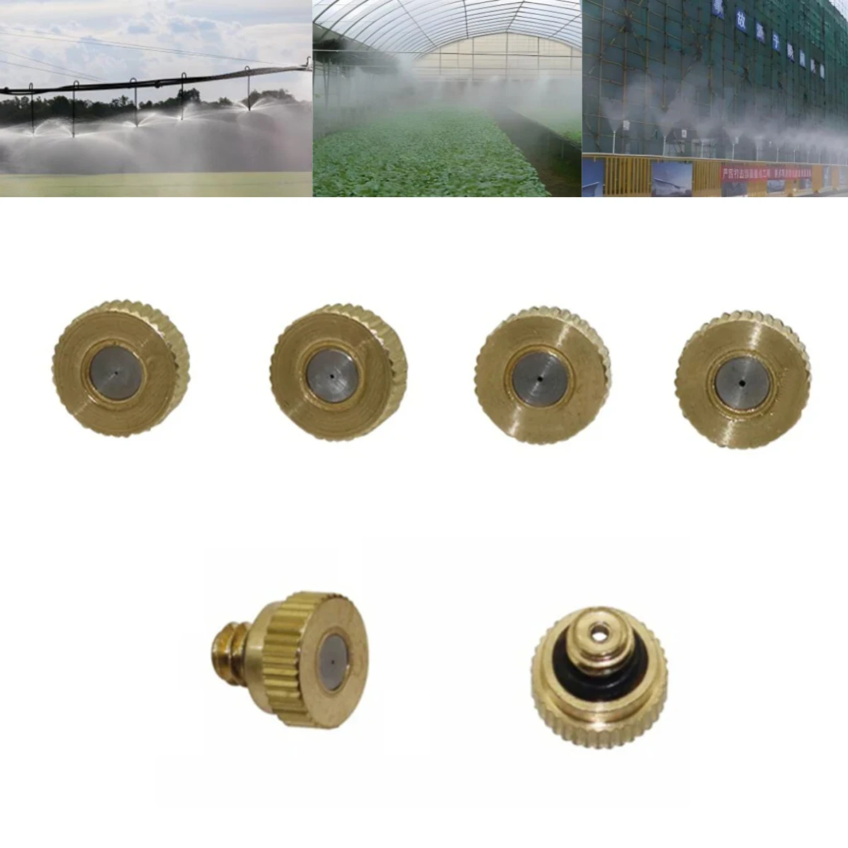 3/16"Male Thread Interface Orifice 0.2-0.5mm Copper Low Pressure Misting Nozzle Garden Lawn Irrigation Cooling Sprayer Head 5Pcs
3/16"Male Thread Interface Orifice 0.2-0.5mm Copper Low Pressure Misting Nozzle Garden Lawn Irrigation Cooling Sprayer Head 5Pcs