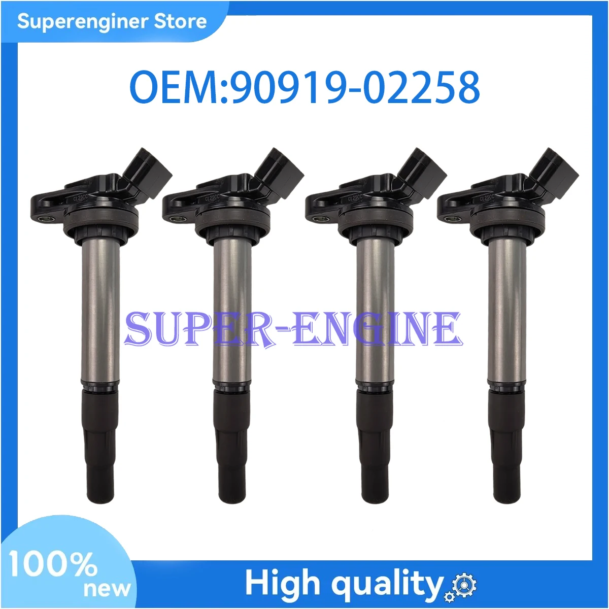 4PCS Ignition Coil 90919-02258 673-1310 For TOYOTA Corolla Prius 2009 1.8 xD 9091902258
4PCS Ignition Coil 90919-02258 673-1310 For TOYOTA Corolla Prius 2009 1.8 xD 9091902258
