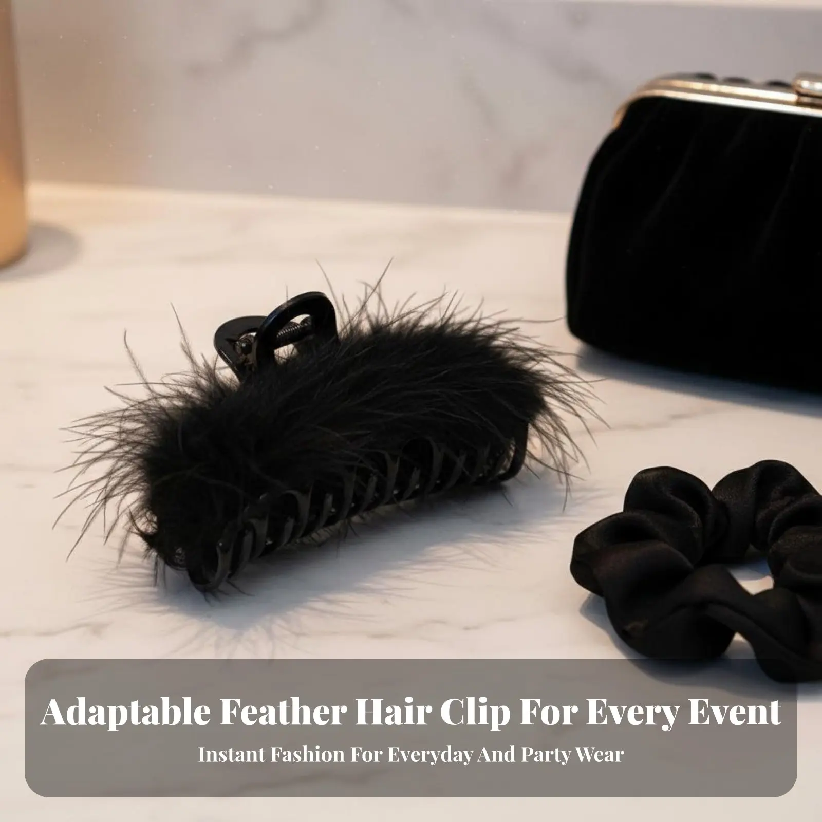 Feather Grip Fastener Elegant Exotic Feather Feather Fastener Soft Hair Jaw Stylish Versatile for Women, Special Events
Feather Grip Fastener Elegant Exotic Feather Feather Fastener Soft Hair Jaw Stylish Versatile for Women, Special Events