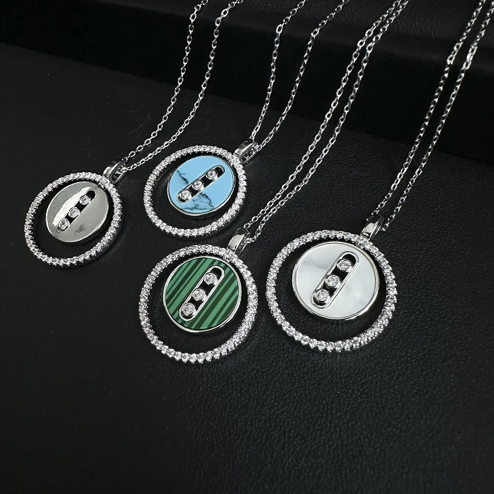 HIBRIDE Top Round Pendant Link Chain Cubic Zirconia Necklace For Women Wedding Evening Party Dinner Dubai Jewelry Gifts P97
HIBRIDE Top Round Pendant Link Chain Cubic Zirconia Necklace For Women Wedding Evening Party Dinner Dubai Jewelry Gifts P97