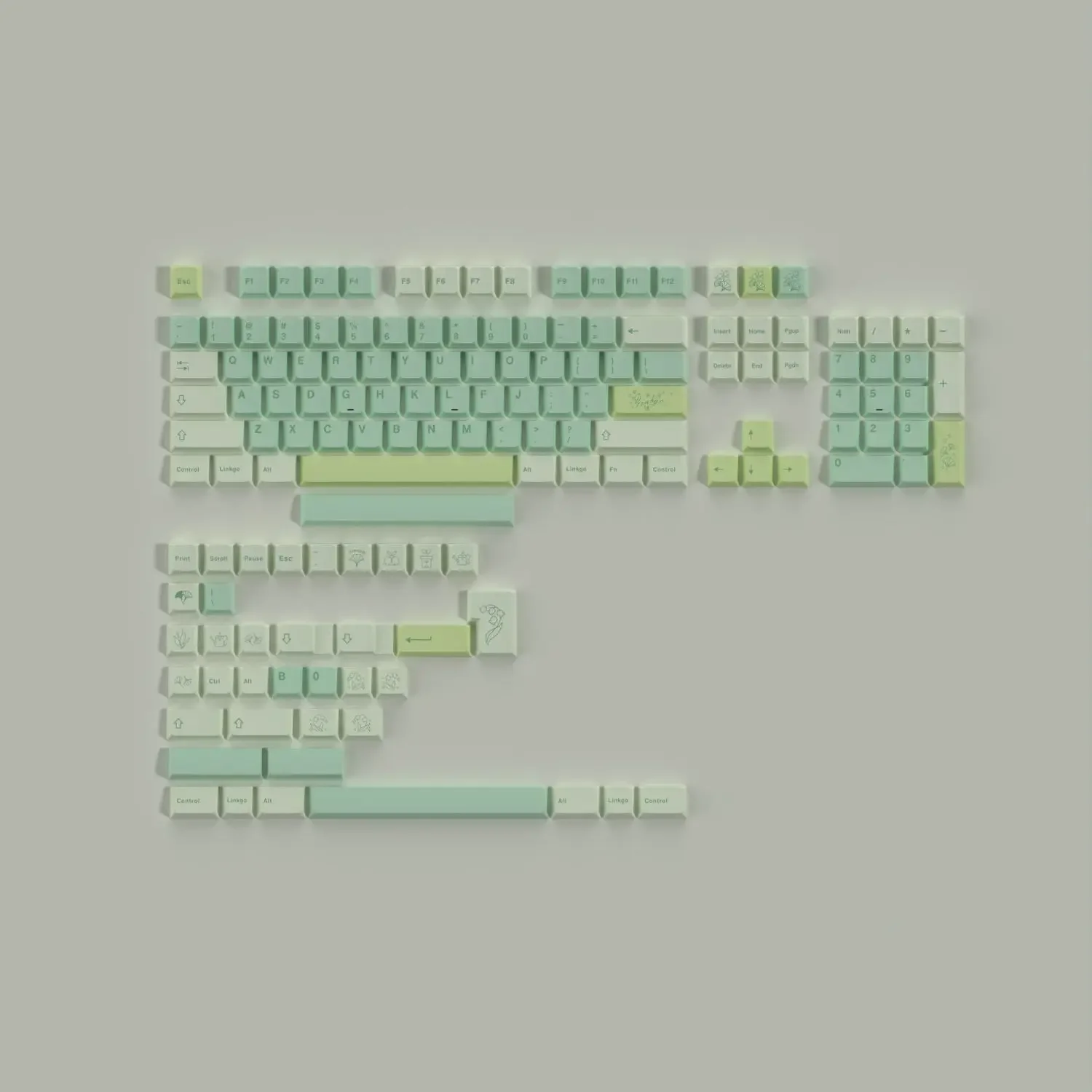 Ginkgo theme keycap PBT hot sublimation process Original high and small full set of adaptations 68/75/82/87/98/104
Ginkgo theme keycap PBT hot sublimation process Original high and small full set of adaptations 68/75/82/87/98/104