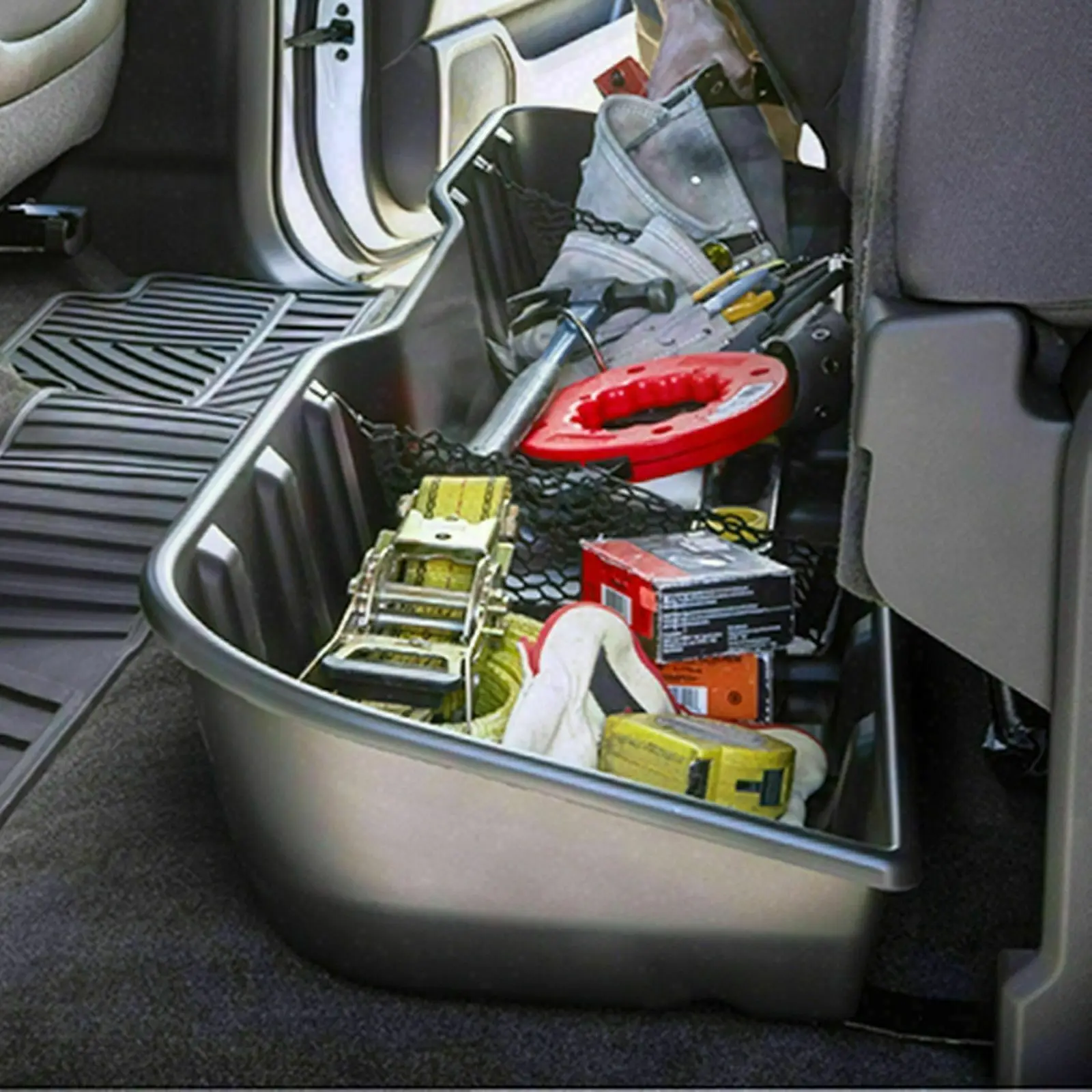 Black Underseat Storage Box for 07-18 Chevy Silverado 07-19 GMC Sierra CREW CAB
Black Underseat Storage Box for 07-18 Chevy Silverado 07-19 GMC Sierra CREW CAB