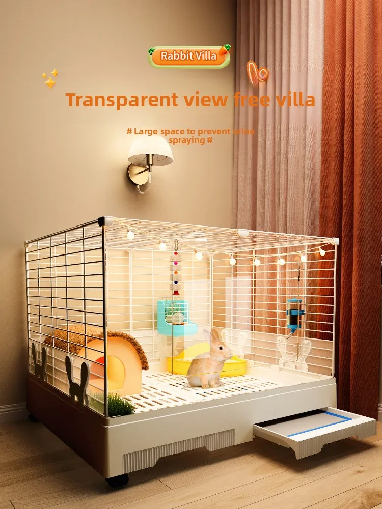 Large Rabbit Cage Anti Urine Spray Spacious Villa with Toilet for Guinea Pig Hamster Luxury Home
Large Rabbit Cage Anti Urine Spray Spacious Villa with Toilet for Guinea Pig Hamster Luxury Home