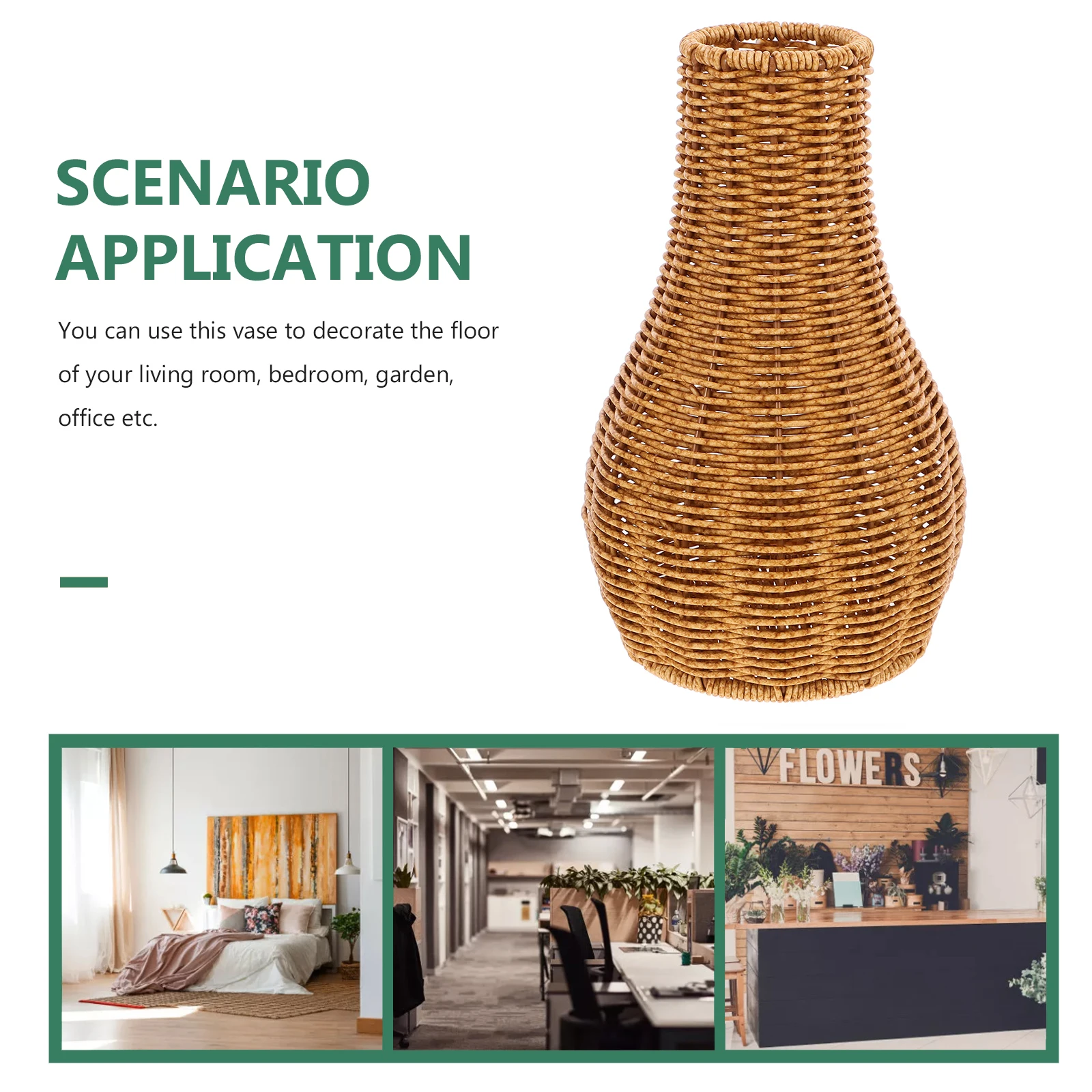 1pcs Imitation Rattan Vases Woven Plastic Flower Holder Tall Boho Style Light Brown Decorative Dried Flowers Vase Home Office
1pcs Imitation Rattan Vases Woven Plastic Flower Holder Tall Boho Style Light Brown Decorative Dried Flowers Vase Home Office