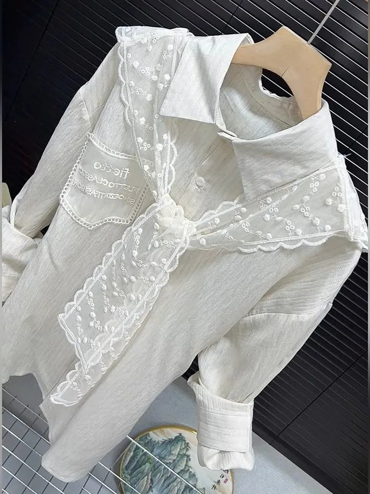 Ele Lace oulder Wrap Long Sve Women's irt Gentle Sle Spring 2025 New Faion Top Korean Version Hollow out Casua...
Ele Lace oulder Wrap Long Sve Women's irt Gentle Sle Spring 2025 New Faion Top Korean Version Hollow out Casua...