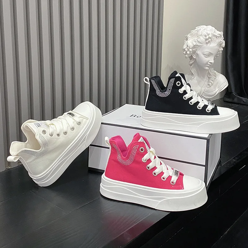 Canva Women's Trendy Cool Shoes 2024 New Style High Top Platform Shoes Thick Sole Soft Base for Autumn Versatility
Canva Women's Trendy Cool Shoes 2024 New Style High Top Platform Shoes Thick Sole Soft Base for Autumn Versatility