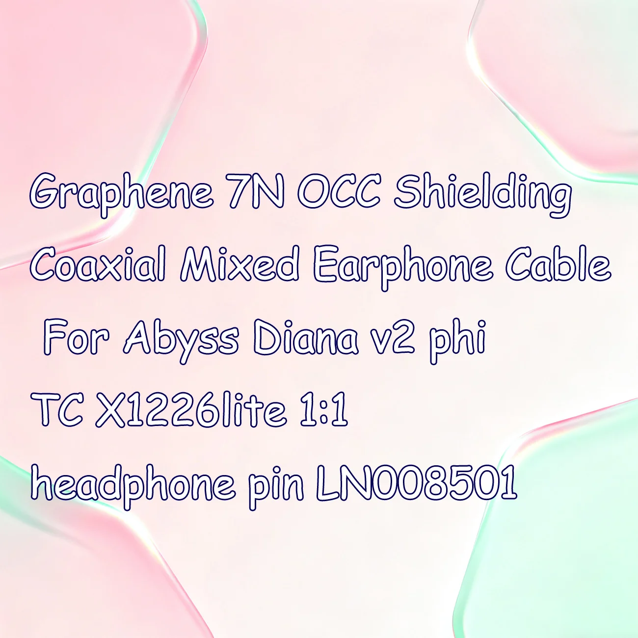 Коаксиальный смешанный кабель для наушников Graphene 7N OCC с экранированием для Abyss Diana v2 phi TC X1226lite 1:1 с разъемом для наушников LN008501
Коаксиальный смешанный кабель для наушников Graphene 7N OCC с экранированием для Abyss Diana v2 phi TC X1226lite 1:1 с разъемом для наушников LN008501