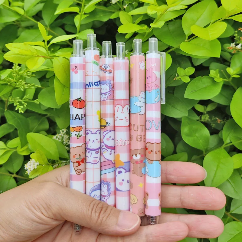 Kawaii 6 PCS Gel Pens Cute Pink Bear Office Stationery Funny Pressing Pens Smoothly Writing Aesthetic School Supplies
Kawaii 6 PCS Gel Pens Cute Pink Bear Office Stationery Funny Pressing Pens Smoothly Writing Aesthetic School Supplies